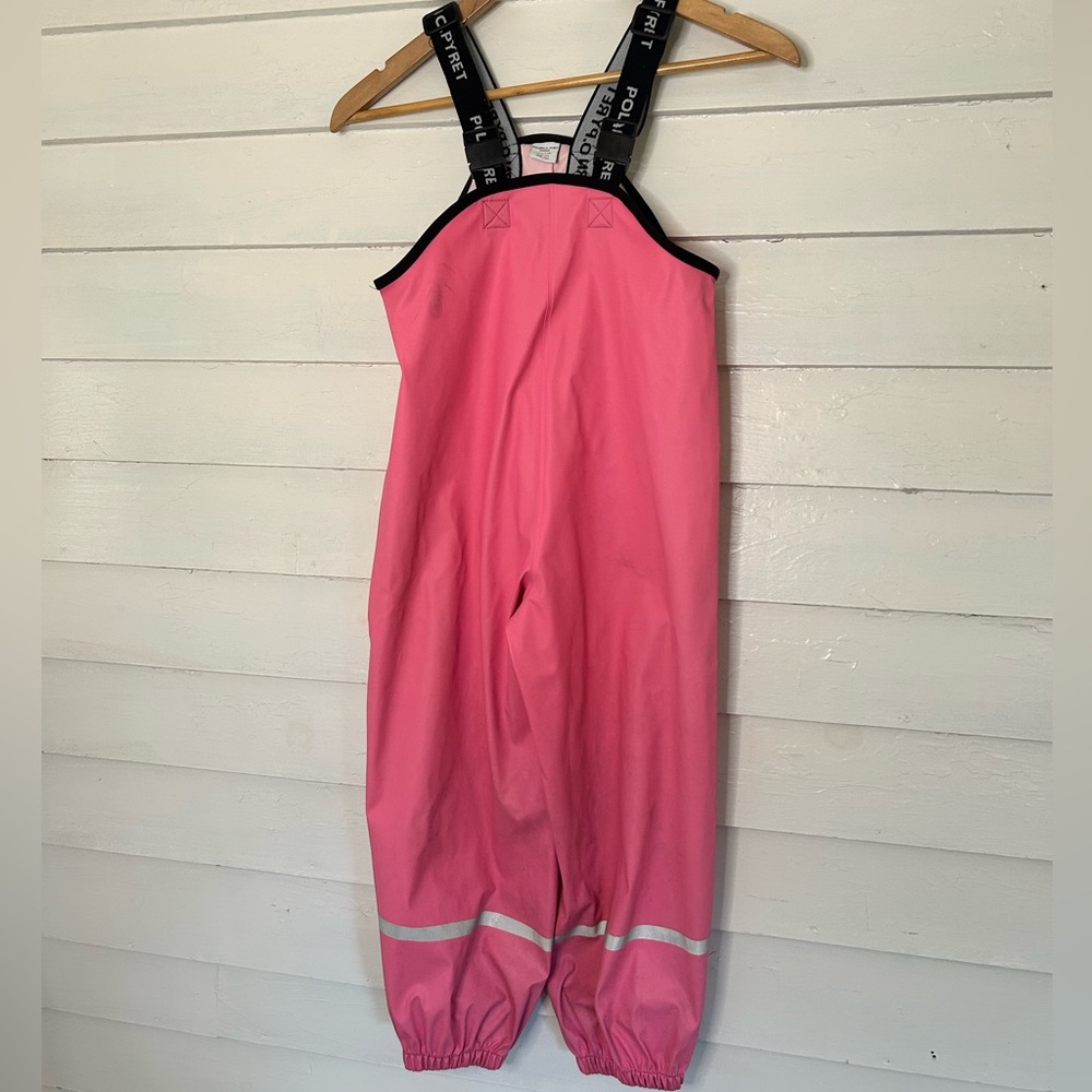 Polarn O Pyret Pink Rain Pants Sz 6-8